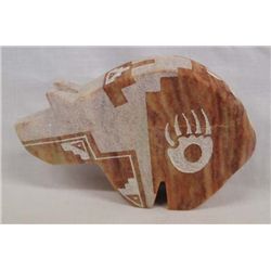Navajo Hand Carved Bear by Richard + Stella Silver