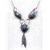 Image 1 : Navajo Sterling Turquoise Necklace by Vernon Begay