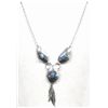 Image 2 : Navajo Sterling Turquoise Necklace by Vernon Begay