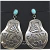 Image 1 : Navajo Sterling Turquoise Earrings