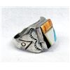 Image 1 : Zuni Stone to Stone Inlay Ring, Size 9.25