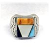 Image 2 : Zuni Stone to Stone Inlay Ring, Size 9.25