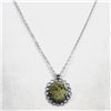 Image 2 : Navajo Silver Landers Turquoise Necklace by V Chee