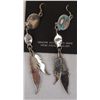 Image 2 : Navajo Sterling Turquoise Earrings