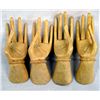 Image 1 : Carved Satinwood Hands, 4 Pieces