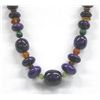 Image 2 : Sugilite Necklace with Faceted Crystals