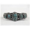 Image 1 : Old Pawn Navajo Sterling Turquoise Bracelet