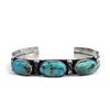 Image 1 : Old Pawn Navajo Sterling Turquoise Bracelet