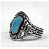 Image 1 : Old Pawn Navajo Sterling Bisbee Turquoise Bracelet