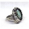 Image 1 : Navajo Sterling Turquoise Ring - Martinez Size 6.5