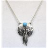 Image 1 : Navajo Sterling Bisbee Blue Turquoise Necklace
