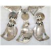 Image 3 : Navajo Sterling Howling Coyote Necklace + Earrings