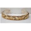 Image 2 : Navajo Sterling and Gold Filled Cuff Bracelet