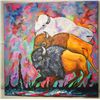 Image 1 : Original Acrylic Buffalo Thunder by Kills Thunder
