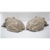 Image 2 : Pair of Carved Fossilized Limestone Frogs