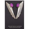Image 1 : Navajo Sterling Sugilite Earrings by Jean Dixon