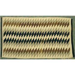 Vintage Navajo Serrated Diamond Eye Dazzler Rug