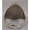 Image 2 : Zuni Silver Stone to Stone Inlay Ring, Size 10.75