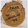 Image 3 : 1990 Navajo Hand Carved Bear Kachina by J. Benally