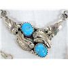 Image 1 : Navajo Silver Turquoise Necklace by Vernon Begay