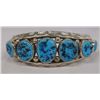 Image 1 : Navajo Sterling Turquoise Bracelet - W. Manygoats