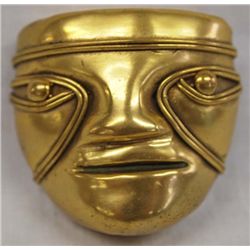 Brass Buddha Head Pendant, Museum Reproduction