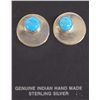 Image 2 : 4 Pairs of Navajo Sterling Earrings, 1 by Becenti