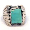 Image 1 : Navajo Sterling Turquoise Ring, Size 10.5, A Largo