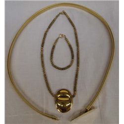 Belt, Necklace and Bracelet, Costume Jewelry