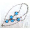 Image 1 : Navajo Silver Bisbee Turquoise Necklace by R Dawes