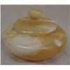 Image 2 : Carved Yellow Onyx Lidded Bowl