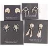 Image 1 : 4 Pairs Zuni and Navajo Sterling Earrings