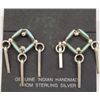 Image 2 : 4 Pairs Zuni and Navajo Sterling Earrings