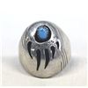Image 3 : Navajo Silver Turquoise Ring by Jack Tom, Sz 12.25