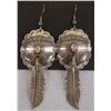 Image 1 : Navajo Sterling Pink Mother of Pearl Earrings