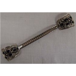 Navajo Sterling Onyx Watchband by Jason Livingston