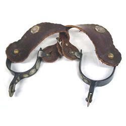 Vintage Mexican Spurs '72 Eisenhower Dollar Rowels