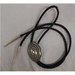 Navajo Sterling Concho Bolo Tie