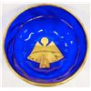 Image 1 : Cobalt & Gold Handblown Bowl, Signed