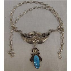 Navajo Sterling Silver Turquoise Necklace
