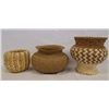 Image 1 : Tohono O'odham Basket and 2 Tarahumara Baskets