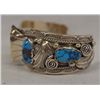 Image 2 : Navajo Sterling Silver Turquoise Watch Bracelet