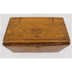 Antique Singer Sewing Machine Oak Puzzle Box, 1889