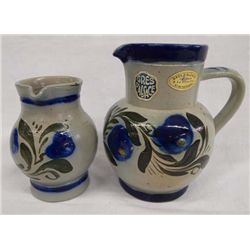 Betschdorf Salt Glazed Pottery, 2 Pitchers