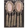Image 1 : Navajo Sterling Mother of Pearl Earrings