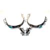 Image 4 : Navajo Sterling Silver & Turquoise Show Spurs 210g