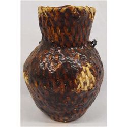 Apache Tus Tree Pitch Basket Jar 7''H x 5.5''W