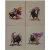 Image 1 : 4 Original Bull Fighting Paintings by Tovar