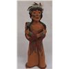 Image 1 : Mexican Mayan Indian Maiden Slab Pottery Figurine