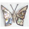 Image 1 : Estate Taxco Sterling Abalone Butterfly Pin